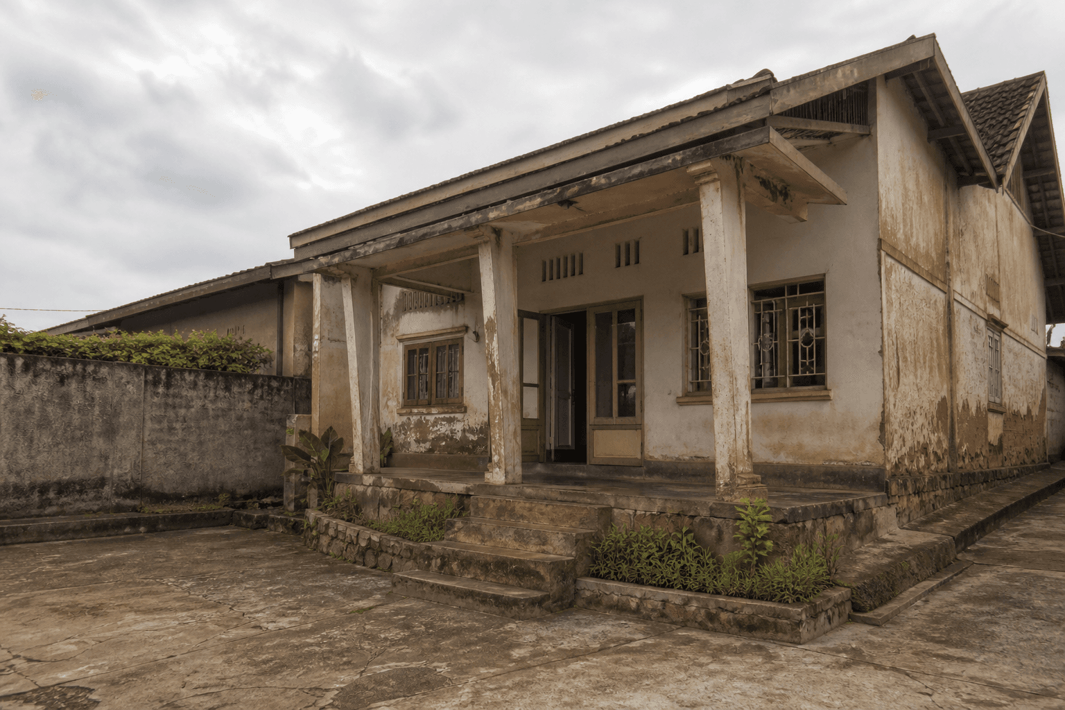 Old residential house before renovation